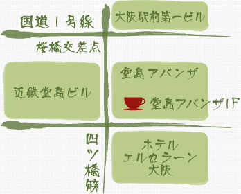 堂島アバンザ店地図